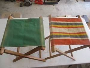 lot 240 image: Two Vintage Folding Chairs (GAR)