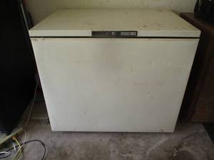 lot 248 image: Kenmore Deep Freezer - 35T x 41W x 29D - powers on  (GAR)