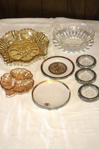 lot 129 image: Carnival Marigold Dish, Marigold Bowl and others. (LR)