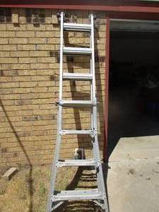 lot 268 image: Werner Folding Ladder - 90in. (GAR)