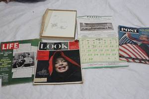 lot 324 image: Vintage Calendar and Magazines (up)