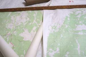 lot 329 image: Ten or more Vintage Geographic Maps - and Ruler (up)