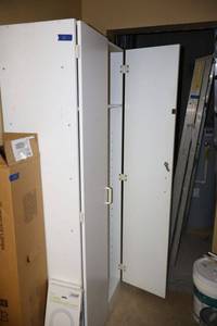 lot 85 image: Large White storage cabinet