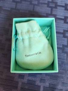 Tiffany & Co. necklace with pouch and box- marked 925