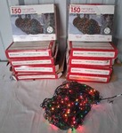 10 Boxes of Holiday Time 150 Multi Color Net Lights