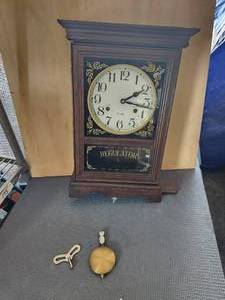 lot 170 image: Vintage 31-day Regulator wall clock - needs repair