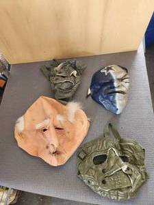lot 152 image: Selection of mask for Halloween