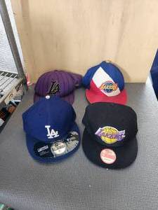 lot 156 image: Selection of Lakers and Dodgers baseball caps