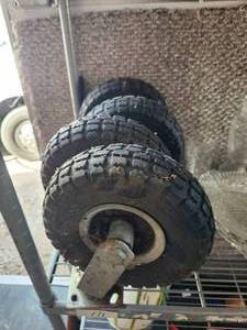 lot 171 image: Selection of 4 large dolly wheels