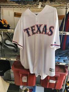 lot 149 image: Texas Rangers - Lucroy baseball jersey