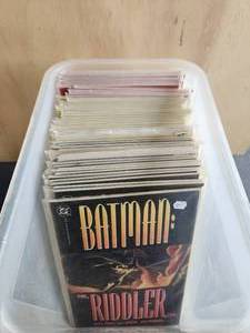 lot 48 image: Generous selection of comics - plastic bin not included