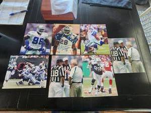lot 72 image: Selection of 7 Dallas Cowboy some autographed 8x10 photos -