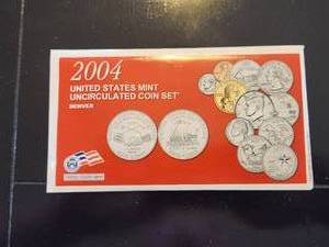 lot 45 image: 2004 United States Mint uncirculated coin set