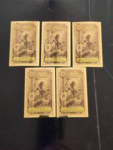 lot 4 image: Selection of 5 2026 Florida 14 Goldback notes featuring the design of Pax - 14000th of a troy ounce of .9999 24-karat gold