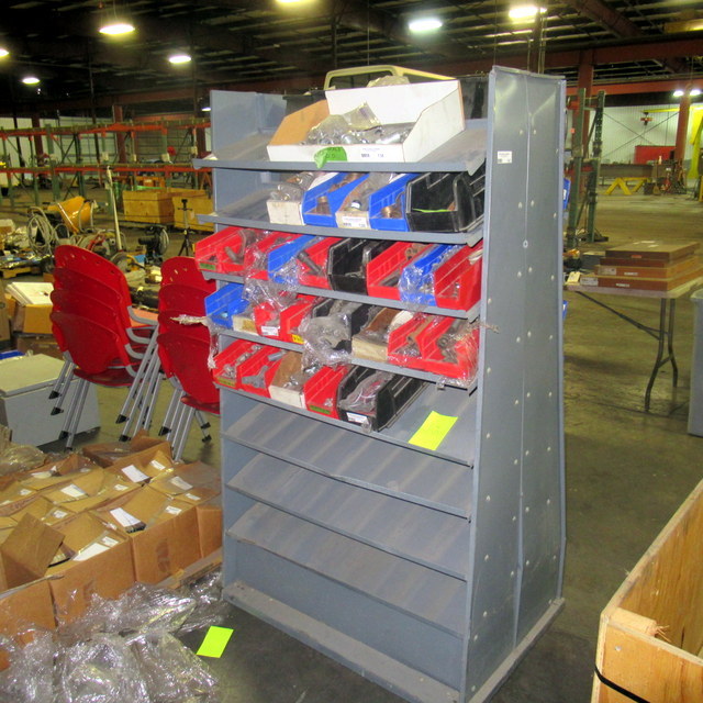 lot 143 image: Mobil Storage Shelving Unit With No Contents