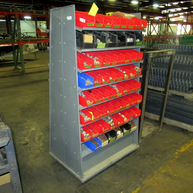 lot 204 image: Mobil Storage Shelving Unit With No Contents