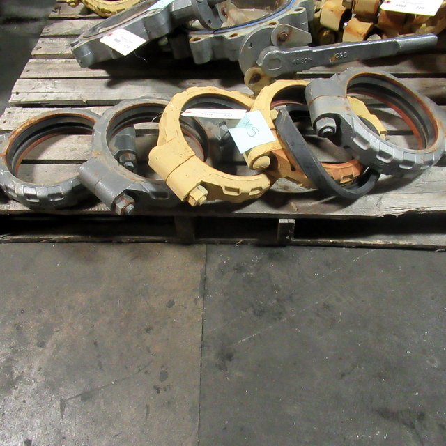 lot 221 image: Industrial Pipe Clamps