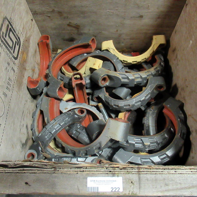 lot 222 image: Industrial Pipe Clamp Parts