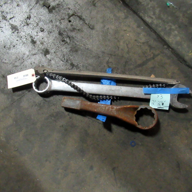 lot 234 image: Assorted Industrial Wrenches