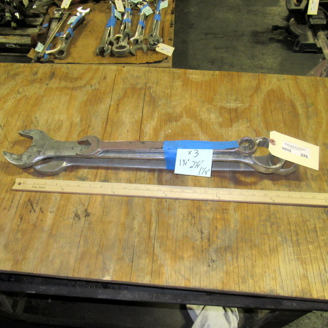 lot 238 image: Assorted Industrial Wrenches