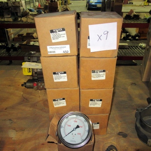 lot 450 image: Noshok 40-911-6000 Pressure Gauges