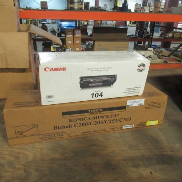 lot 495 image: Canon 104 And Konica C200 Cartridges