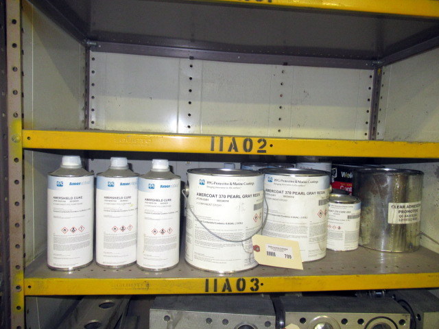 lot 709 image: All Contents On Shelf But Shelving Unit Is Not Included