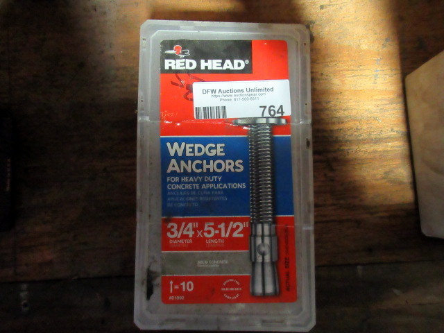 lot 764 image: Wedge Anchors