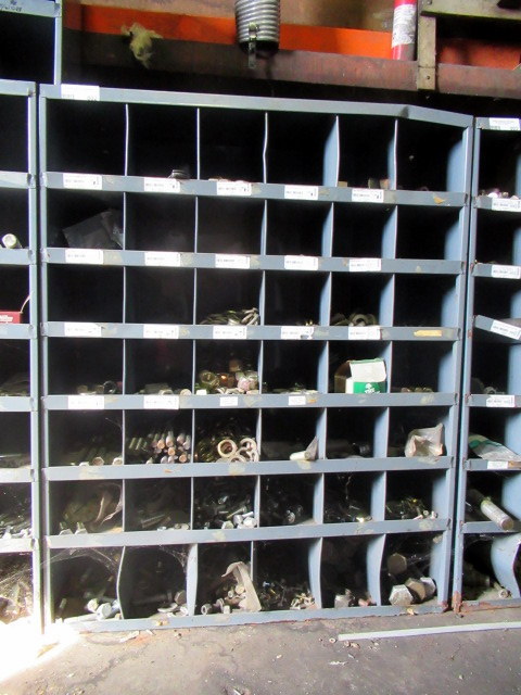 lot 802 image: Cabinet With All Contents Of Industrial High Grade Hardware