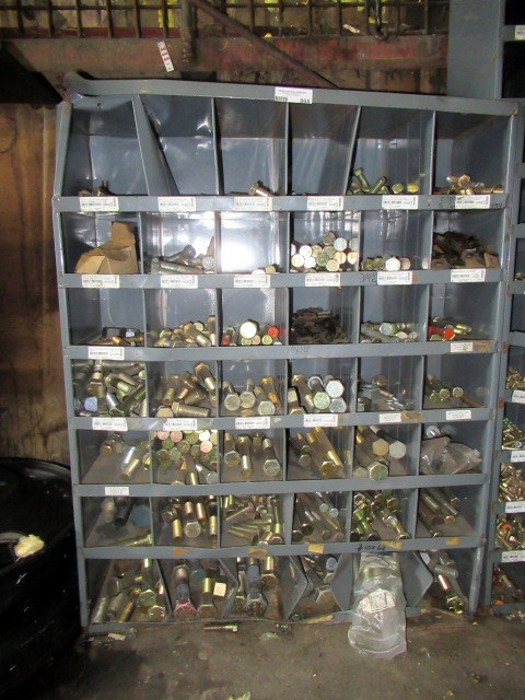 lot 804 image: Cabinet With All Contents Of Industrial High Grade Hardware