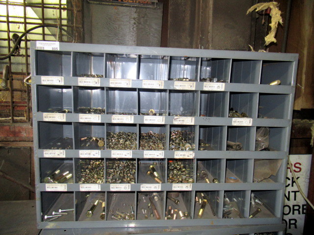 lot 805 image: Cabinet With All Contents Of Industrial High Grade Hardware