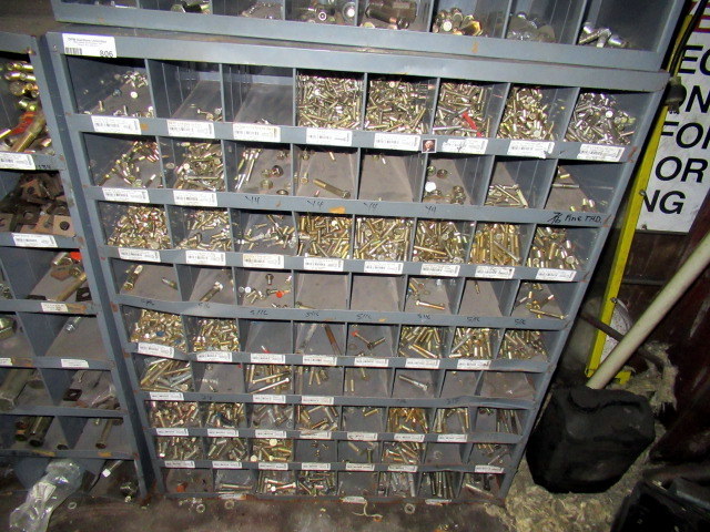 lot 806 image: Cabinet With All Contents Of Industrial High Grade Hardware