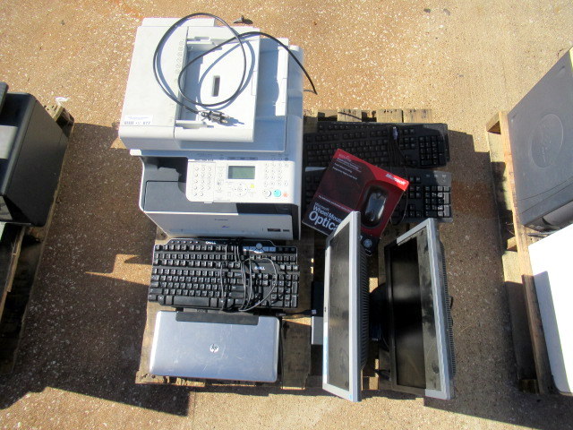 lot 877 image: Office Equipment Towers Monitors Printers