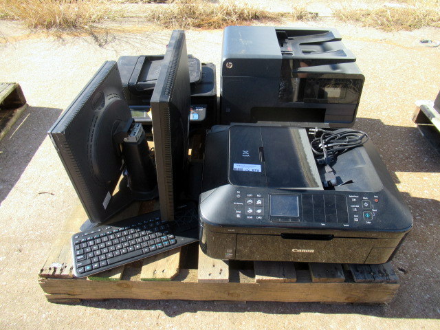 lot 879 image: Office Equipment Towers Monitors Printers