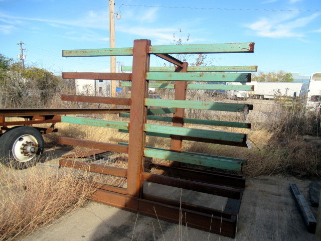 lot 1099 image: Industrial Steel Shelving Rack