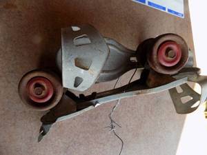 lot 136 image: vintage roller skates