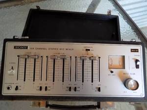 lot 140 image: Sony 6 channel mic stereo mixer