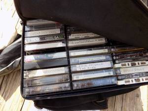 lot 100 image: Casset tapes in 2 cases