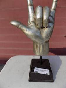 lot 37 image: ASL statue I Love You