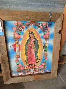lot 60 image: Virgen de Guadalupe framed print