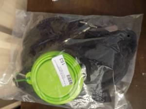 lot 153 image: Dog fanny pack bowl and leash