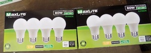 lot 179 image: Maxlite 60watt8 watt LED 4 in box 2 boxes