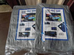 lot 13 image: Polly tarp 6x8  qty 2 NIP