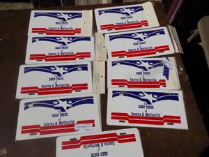 lot 159 image: License plate see picture x 9