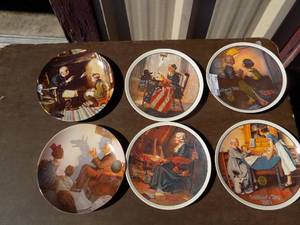 lot 158 image: decorative plates Knowles x 6