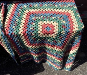 lot 183 image: Crocheted blanket