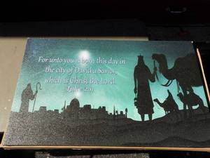 lot 186 image: Christmas religious art