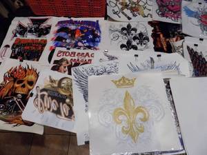 lot 247 image: Heat transfers for t-shirts