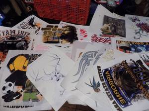 lot 248 image: Heat transfers for t-shirts