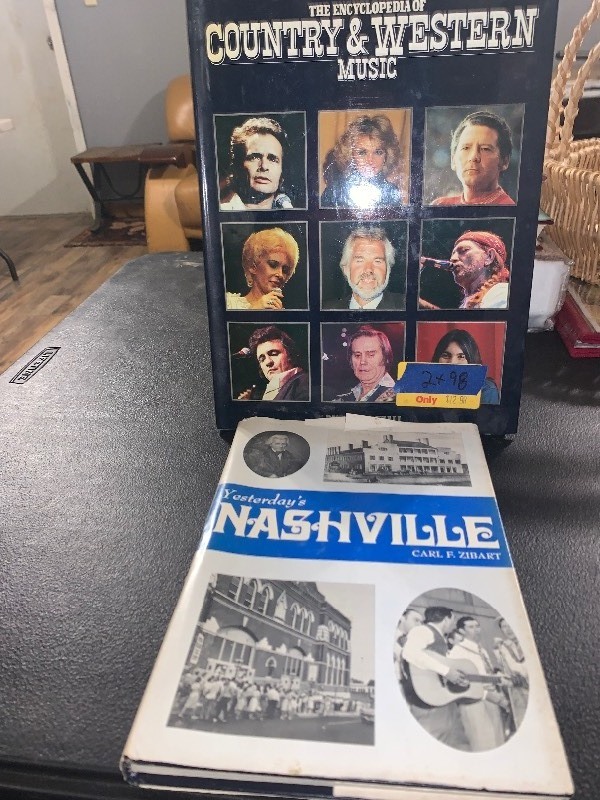 lot 98 image: 2-BOOK COUNTRY MUSIC & NASHVILLE HISTORY LOT  COUNTRY & WESTERN MUSIC ENCYCLOPEDIA  YESTERDAYS NASHVILLE